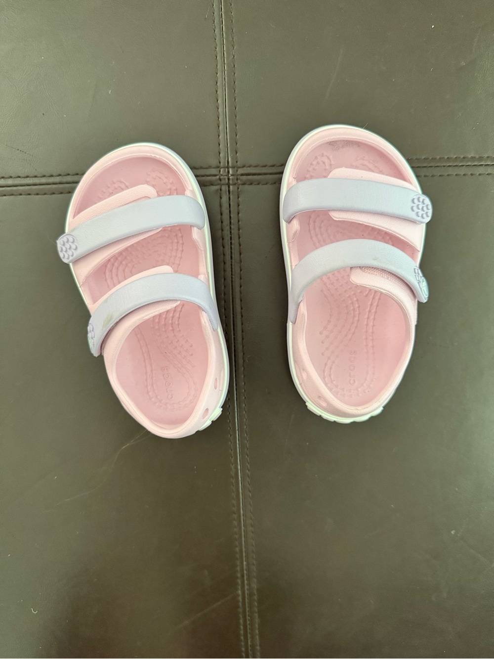 Kids' Pink and Lavender Sandals - Comfortable Velcro Straps